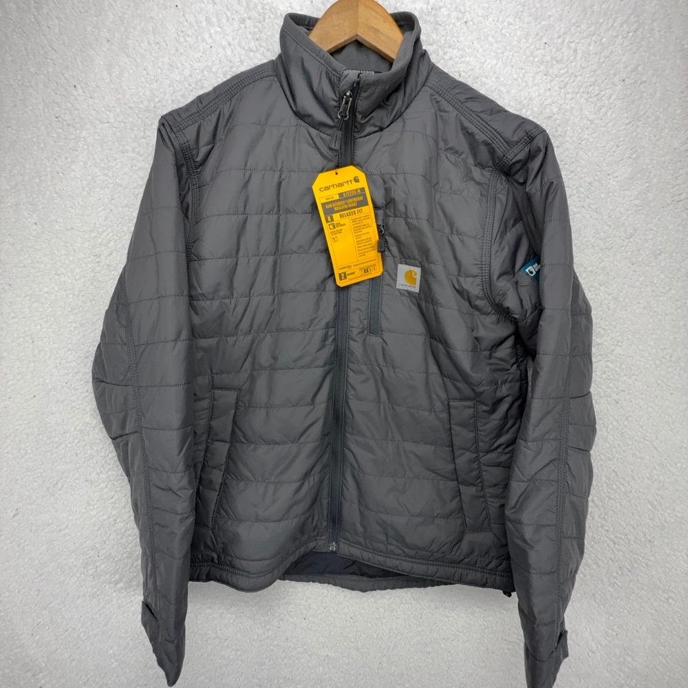 Carhartt Gilliam Lightweight Rain Defender Insulated Jacket Mens Large Gray NWT